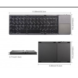 Clavier-Touchpad Bluetooth Pliable